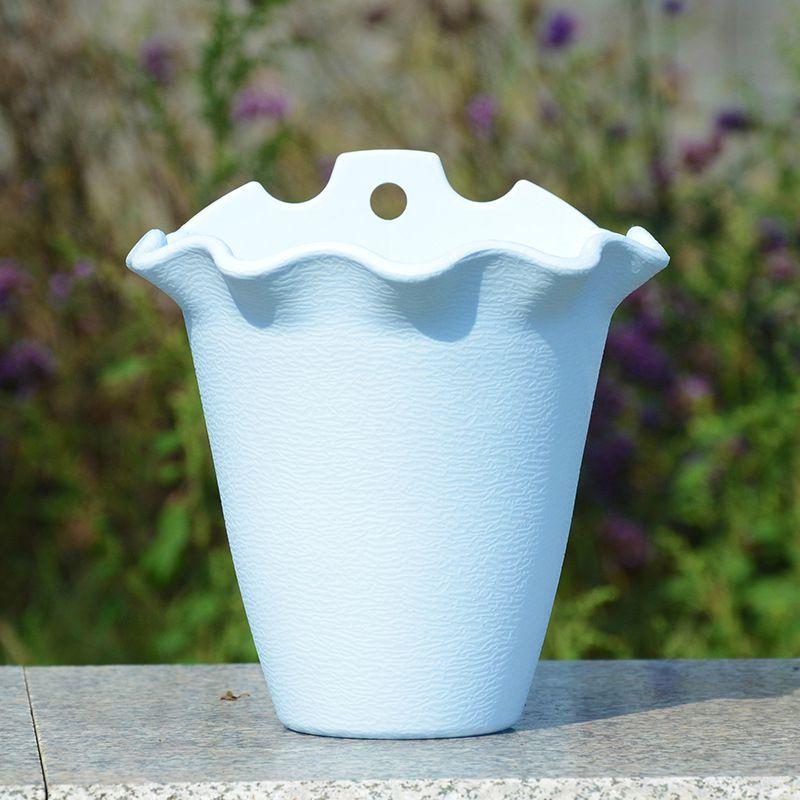 Яркий пластиковый подвесной горшок для цветов для украшения сада или стены балкона