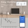 BSEED Wifi Sockets EU Wall Socket Smart Tuya Electric Sockets Power Monitor Google Smart Life Alexa Voice Control Glass Panel