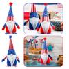 Pointed Hat Star-spangled Faceless Doll Ornament