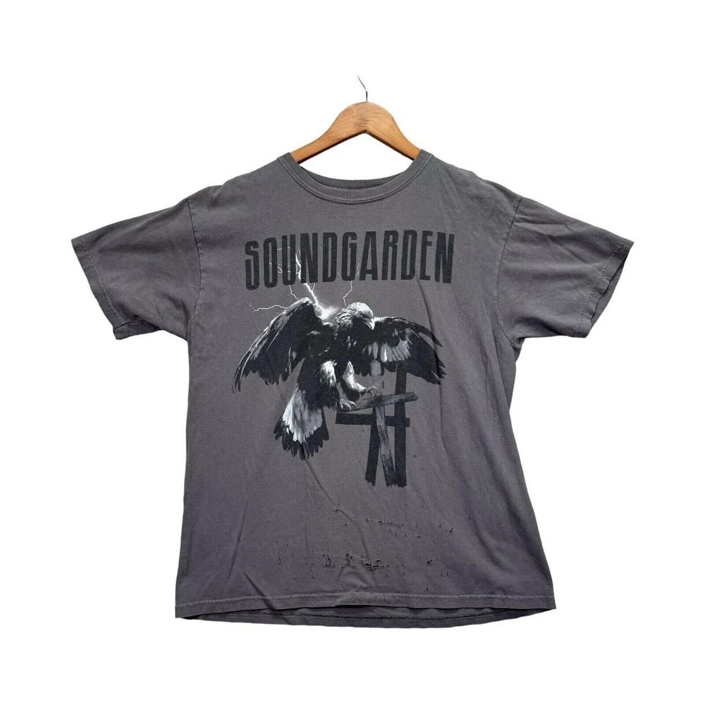 Soundgarden Half Alive Винтажный Стиль Репринт Гранж Рок Двусторонний Унисекс Футболка