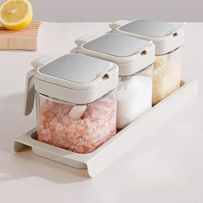 1/3 шт. 300 мл стеклянная бутылка для кухонных банок для специй, набор с подносом, солонкой и перечницей для ароматизации предметов домашнего обихода, гаджетов