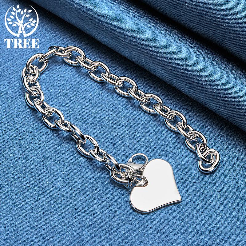 Ювелирные изделия из стерлингового серебра 925 пробы с подвеской в виде сердца и любви