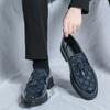 Leather Men Casual Black Tassel Loafers Handmade Soft Leisure Shoes Breathable Slip-On Comfortable for Drive Footwear Moccasins