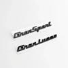 Black ABS Side Fender Emblem Rear Boot Trunk Logo Badge Sticker Decals For Maserati GTS Ghibli Gransport Granlusso Quattroporte