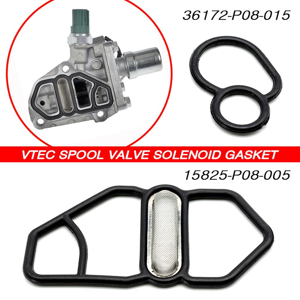 DOHC VTEC Spool Valve Solenoid Gasket Upper Lower FOR HONDA Prelude Civic Si Accord Acura Integra Type R NSX D16Z6 B18C1 B16A2 Engine Gaskets 6