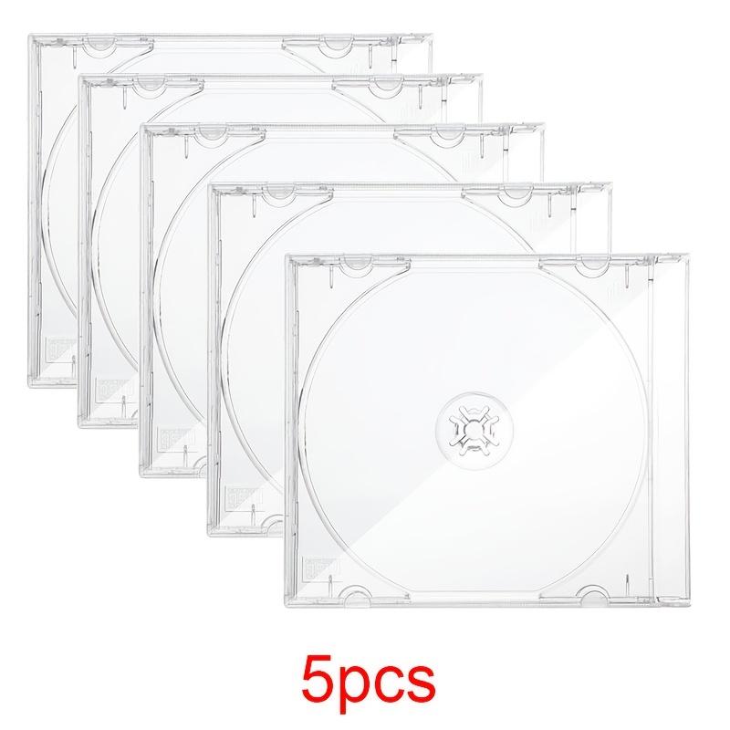 5/10 шт. Стандартные прозрачные односторонние коробки для CD-дисков 10,4 мм с прозрачным лотком Долговечный акриловый органайзер для CD, DVD