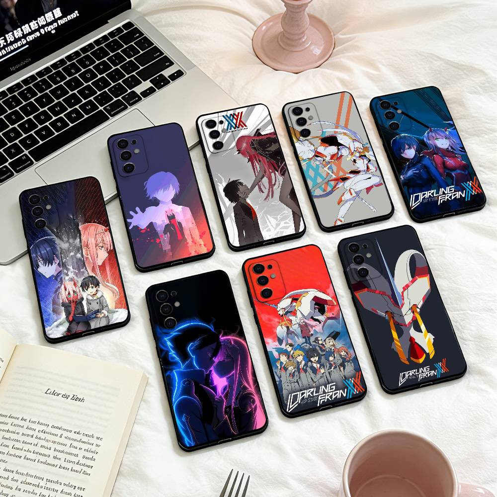 Чехол для телефона D-DARLING in the FRANXX для Samsung S25,24,23,22,30,21,10,9,Ultra,Plus,Lite,FE,4,5 G Мягкий Черный Чехол