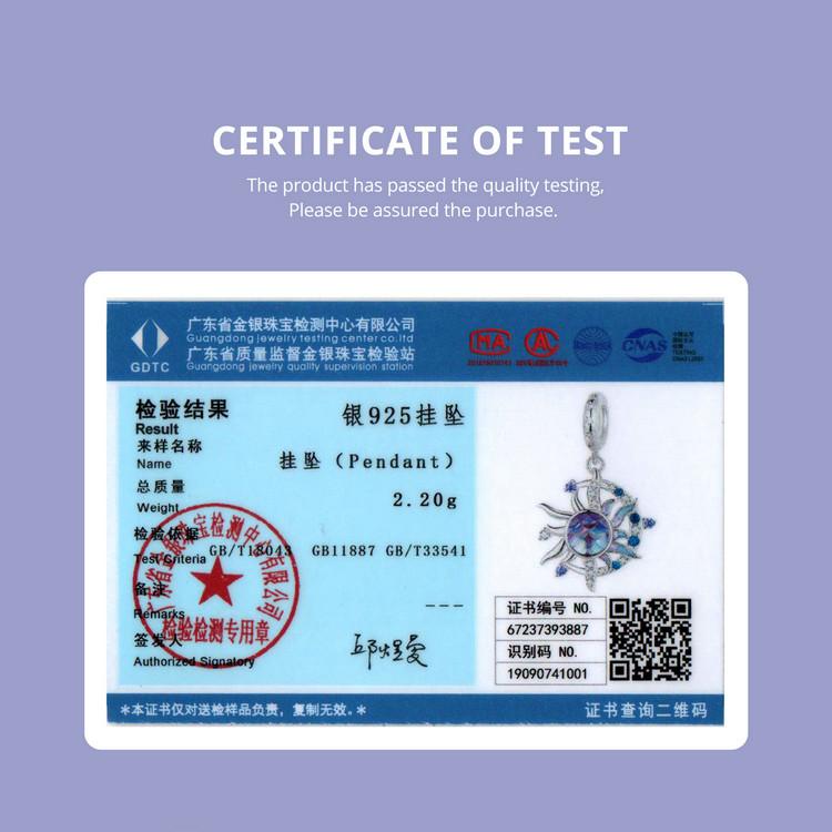 BAMOER стерлингового серебра 925 пробы волшебные подвески-бабочки Солнце и Луна бусины подходят для женщин оригинальные браслеты DIY ювелирные изделия