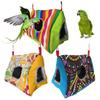 Pet Bird Parrot Soft Warm Striped Flower Hanging House Sleep Bed Cave Nests