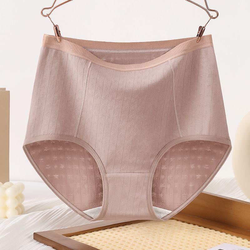 Cotton Antibacterial High-Waist Tummy-Control Seamless Underwear for Middle-Aged & Elderly Women