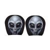 2Pcs Cartoon Car Headrest Covers Exaggerated Car Seat Headcover  Halloween Christmas Holiday