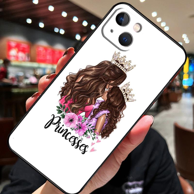 Красивая Мать Дочь Сын Для iPhone 12 11 14 13 Pro Max Mini XS Max XR X SE 2020 6S 7 8 Plus Чехол Задняя Крышка Телефона