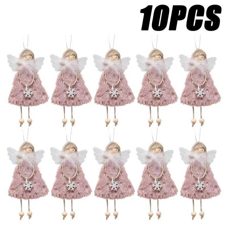 Рождественское украшение кулон в виде куклы-ангела плюшевый кулон-ангел для рождественской вечеринки, новогодней вечеринки, вечеринки по случаю дня рождения, свадебного украшения