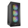 Корпус Sharkoon REBEL C20 ITX RGB Поддерживает вертикальную и горизонтальную компоновку Может быть оснащен 360-мм радиатором Оснащен 3 120-мм вентиляторами ARGB в качестве