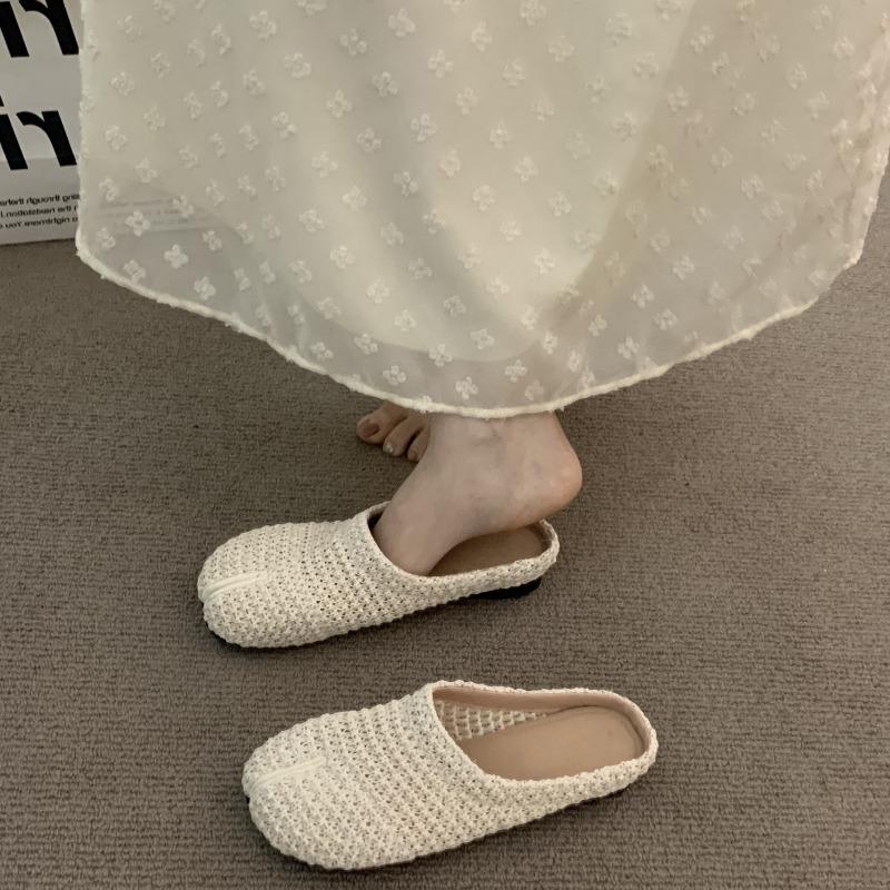 Дышащие плетеные носки Полутапочки Одинарная обувь Универсальная обувь Обувь на плоской подошве