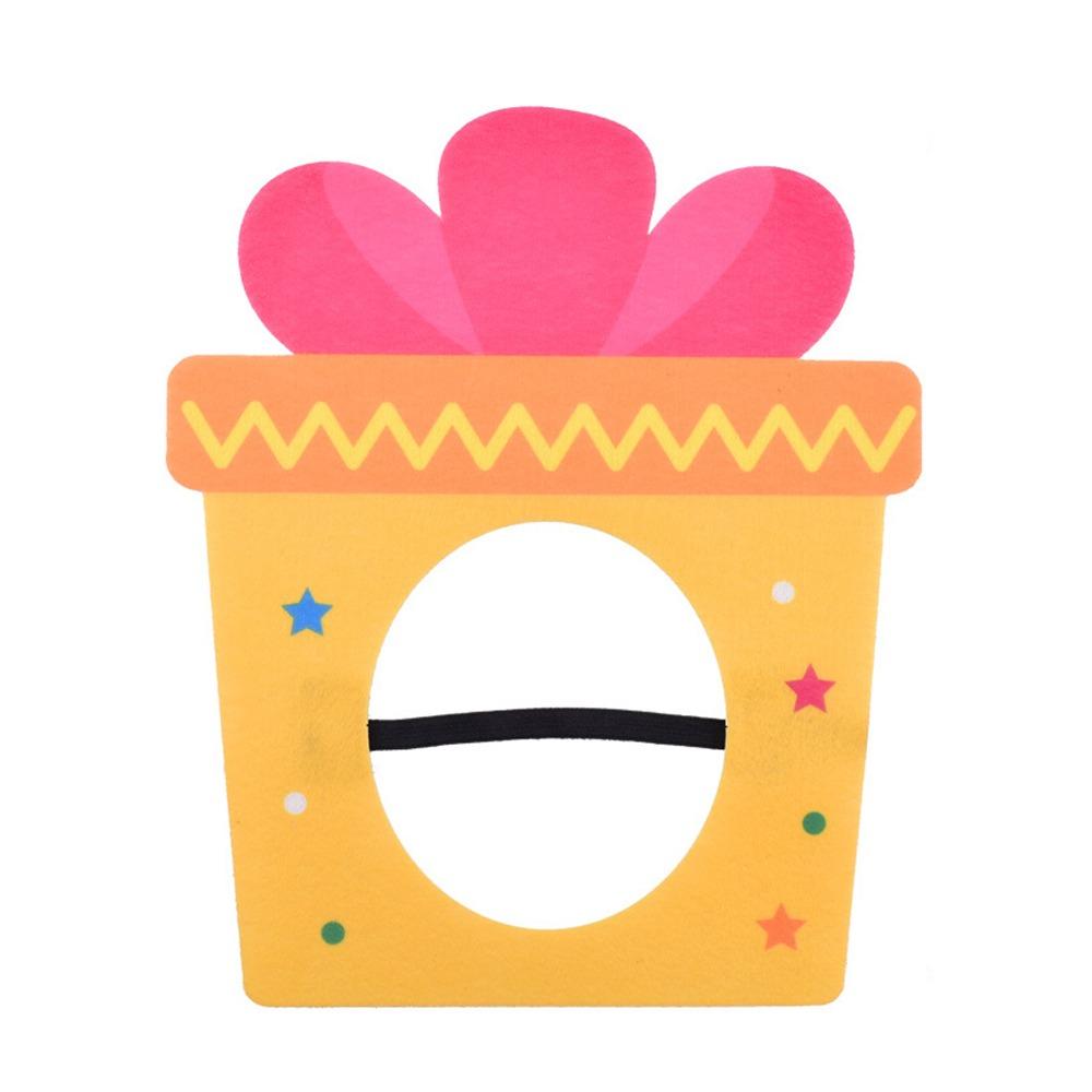 Multicolor Cake Hat Party Cap Cartoon Cake Felt Cake Decoration Mask Birthday Cake Style Photo Props Party Photo Props