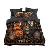 Halloween Ghost Printing Bedding Set jack-o'-lantern Pattern Duvet Cover With pillowcase for Aadult Teens Bedroom Decor