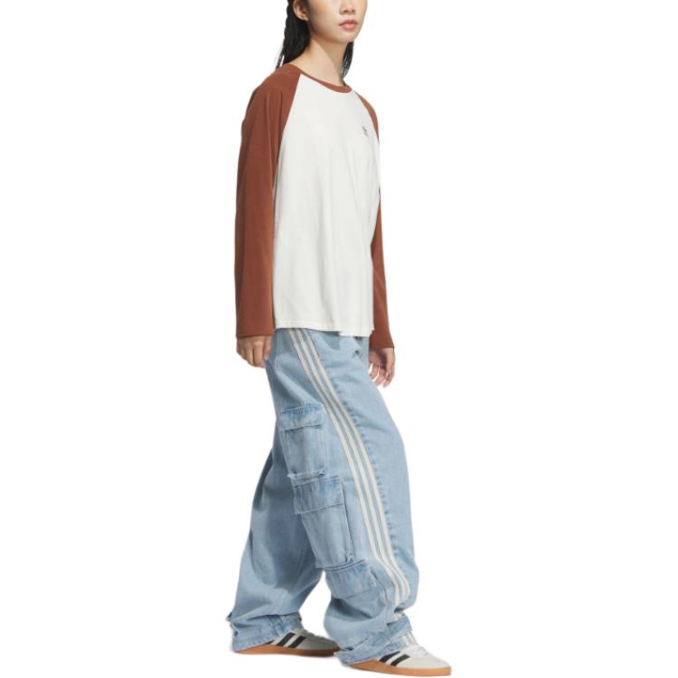 Adidas Футболка Originals Adi Color Tee Loose с длинным рукавом для женщин, белая JM8049