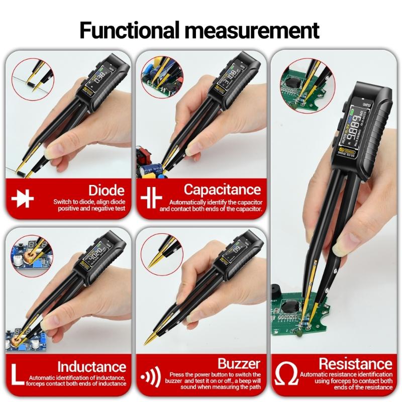 Portable Tester for Electronic Component Small  Electronic Component Tester Easy Carry for Engineers & Technicians
