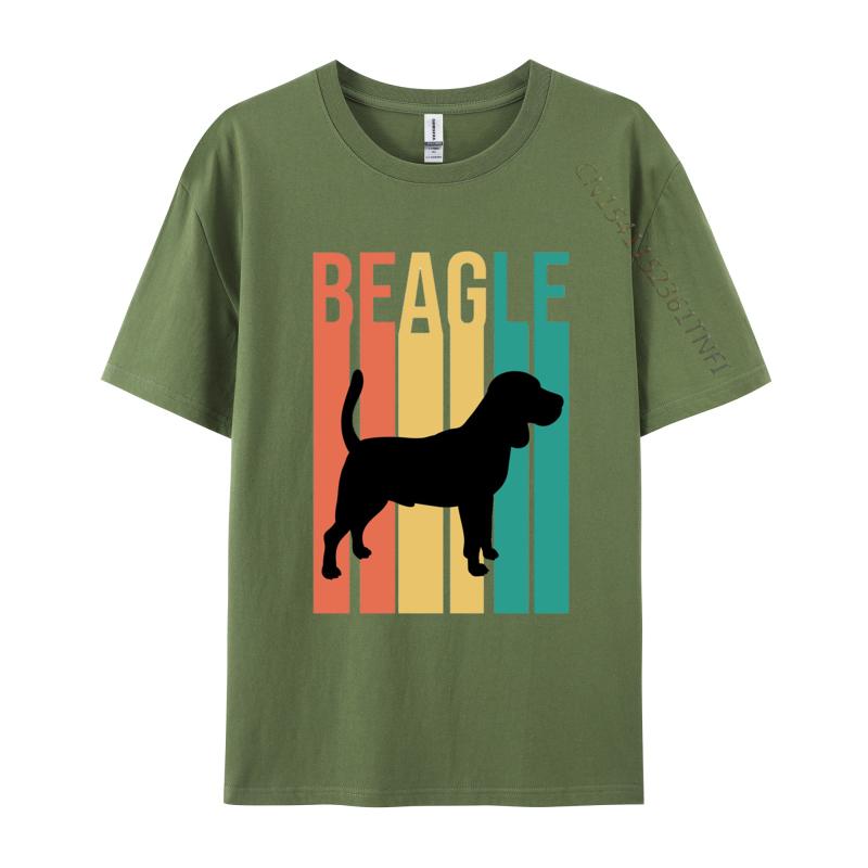 Beagle T Shirt Funny Dog Lover Shirt For Men Casual On Sale Cotton Tops Shirts Dog Silhouette Camisa for Men