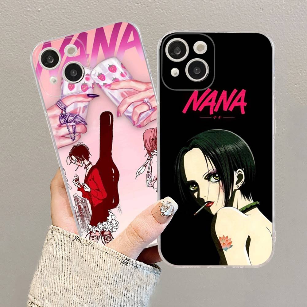 Крутой чехол для телефона с Наной Осаки из аниме Для iPhone 11 13 16 12 17 14 15 Pro Max Plus Мягкая прозрачная задняя крышка Coque