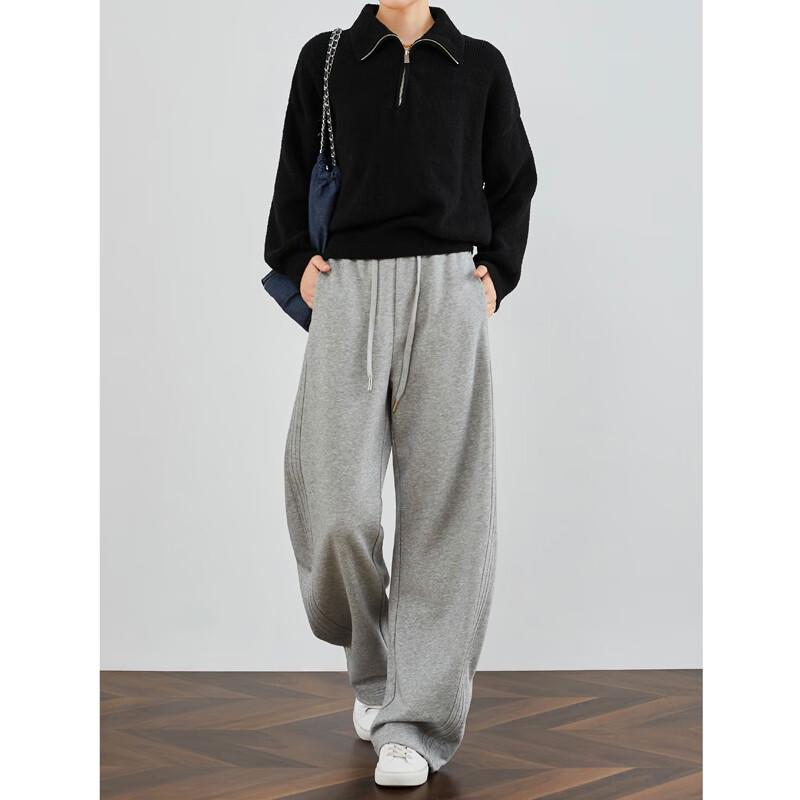 Женские серые широкие спортивные штаны FAESSLIN