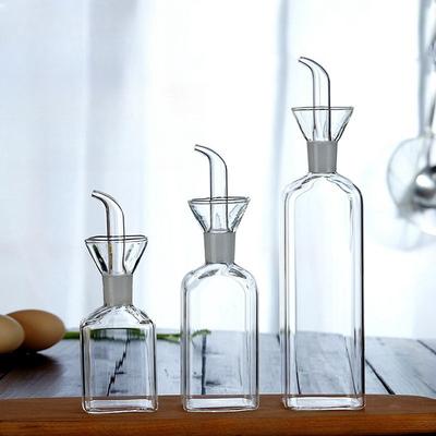 Бытовые герметичные емкости для масла и уксуса, кухонная емкость для соевого соуса, резервуар, бутылка для приправ, стеклянная емкость для масла из боросиликатного стекла