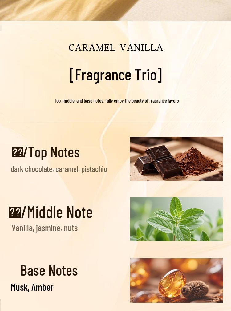 English Version Caramel Vanilla Scented Long-Lasting Women's Perfume