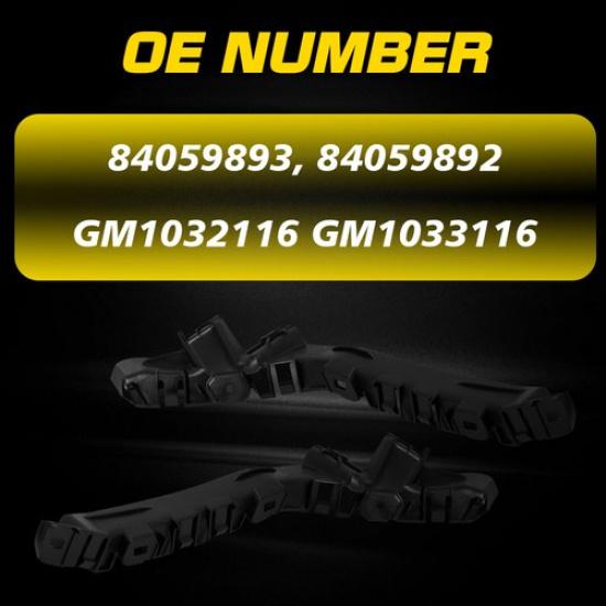 2pcs Set Bumper Retaining Brackets 84059893 For Chevrolet Equinox L 2015-17 EOA