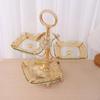 Fruit Serving Stand Cupcake Holder 3 Tier Tableware Trim Tray Appetizers Display Plate for