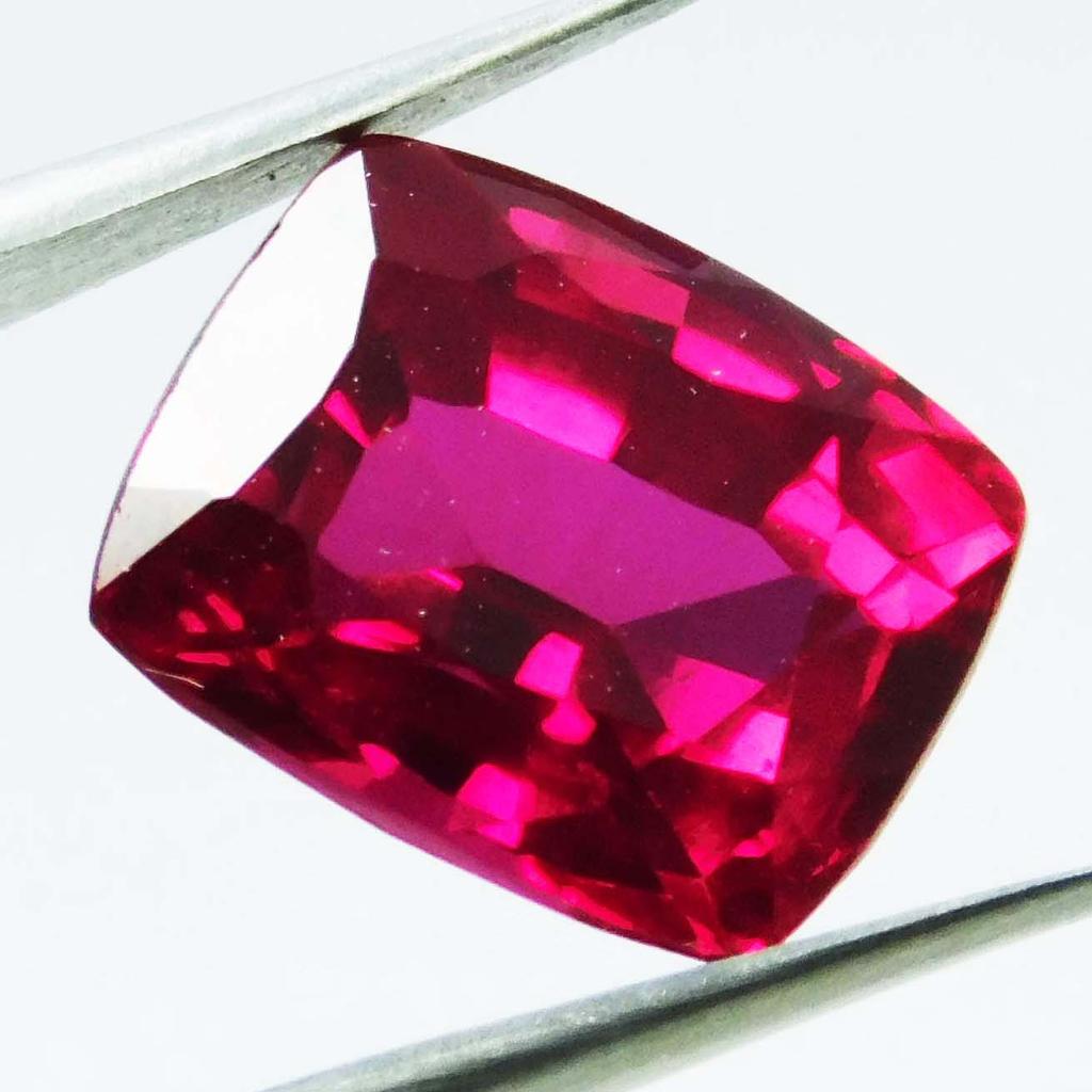 Natural Red Ruby Loose Gemstone 8.56 ct Cushion Cut for Jewelry Making and Gem Collections
