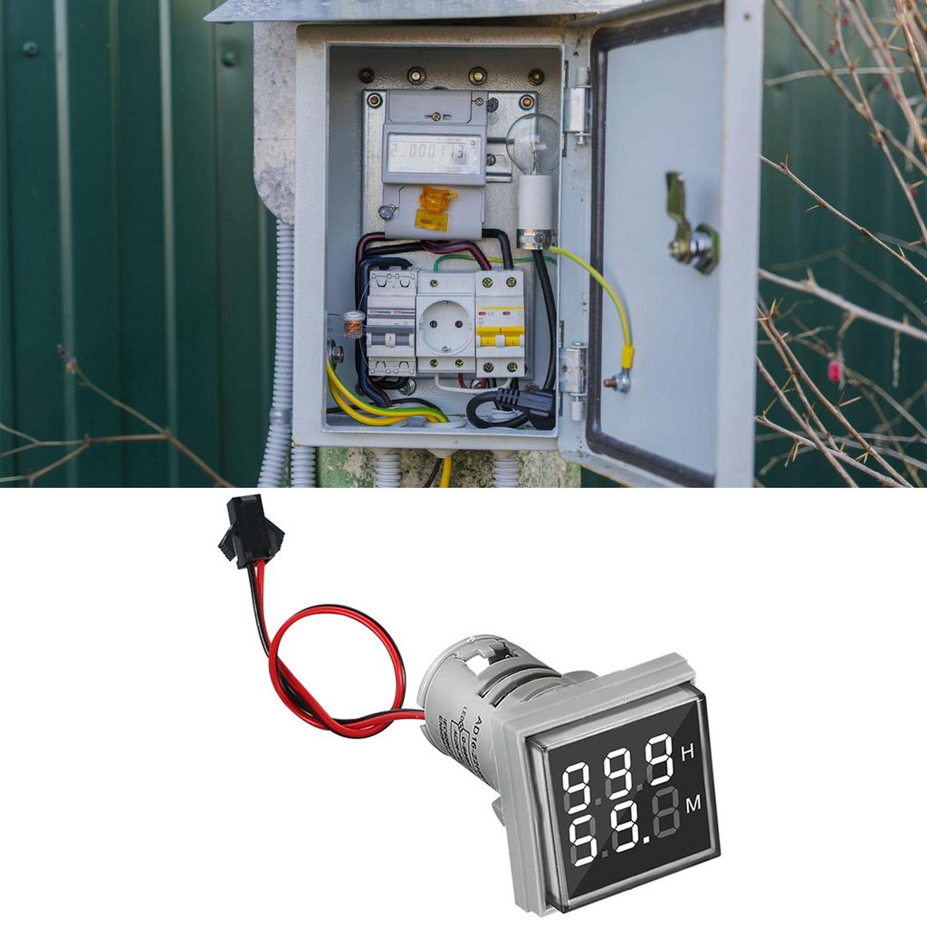 Двойной дисплей квадратный счетчик часов точность синхронизации светодиодный счетчик высокой яркости пластик для электросвязи и машин