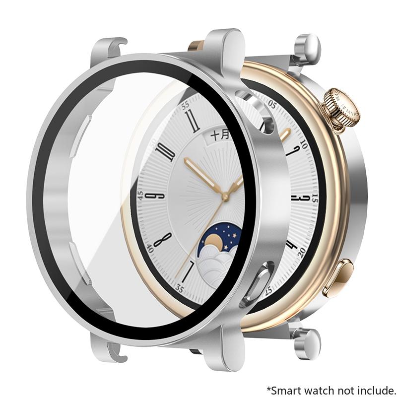 Закаленное Стекло+Чехол Для Huawei Watch GT4 46мм 41мм Полное Покрытие Бампер Защитная Пленка На Экран Чехол Для Huawei Watch GT4 Аксессуары