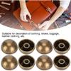 GLOGLOW Button Stud, 30 Sets Mushroom Screwback Studs Rivets Bronze‑Coloured Dome Studs Button Handbag Feet Nailheads Leather Craft Decoration 12MM