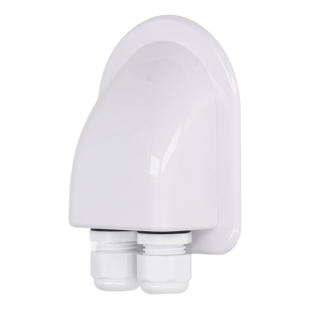 ABS Распределительная коробка для кабелей Водонепроницаемая для солнечной панели Двойной ввод кабеля Сальник для наружной электропроводки Белая