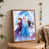 Disney Frozen Paint By Number Kit Elsa Anna Drawing Canvas DIY Wall Art Picture Home Decor Crafts For Adults Gift Set Acrylic Paint