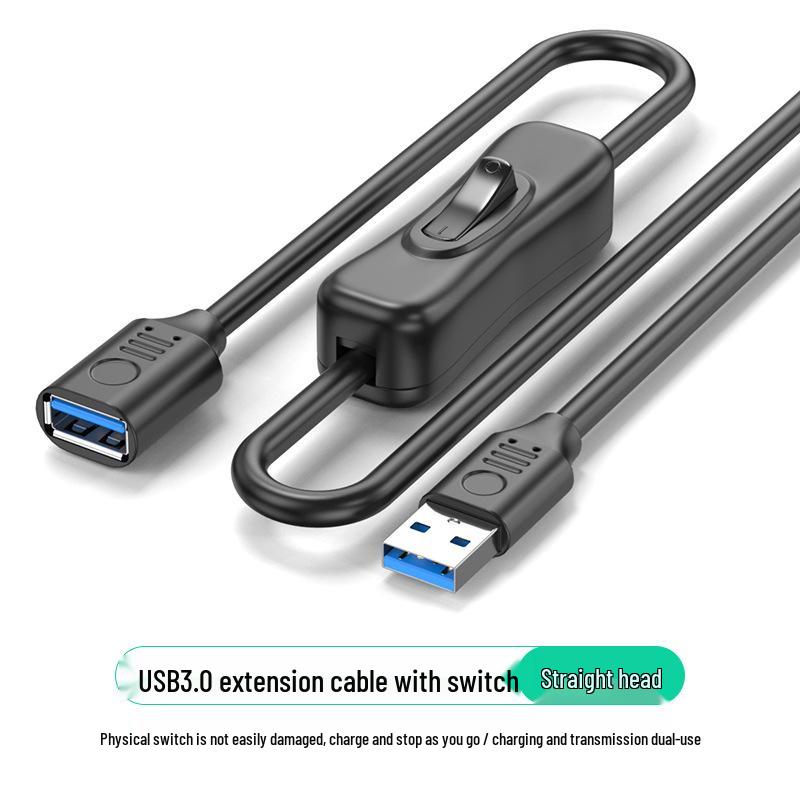 USB 3.0 Удлинительный кабель Папа-Мама с Г-образным разъемом и управлением питанием