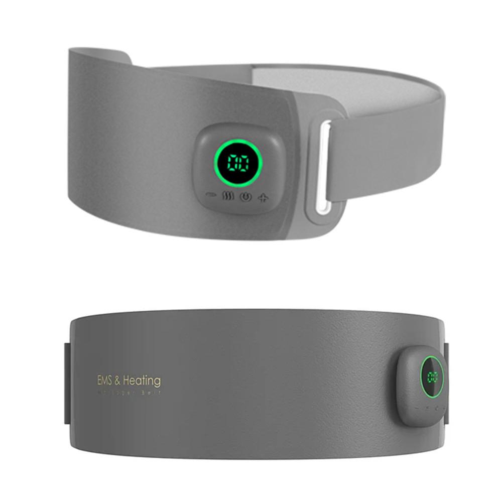 Electric EMS Abdominal Heating Massager Fat Burn Fitness Slimming Belt Waist Belly Weight Loss Training Muscle Stimulator