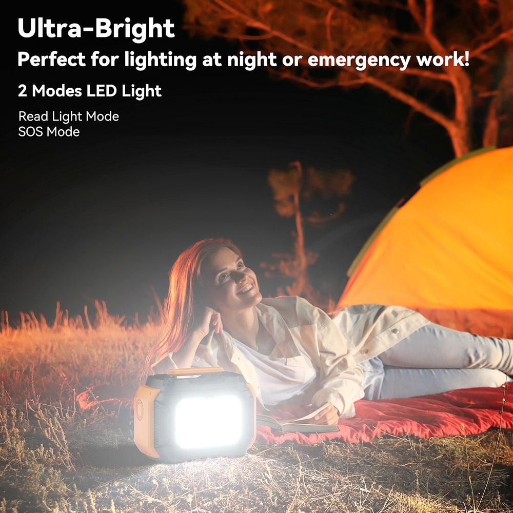 Восстановленная портативная электростанция Flashfish A501 500 Вт, 540 Вт·ч, аккумулятор питания AC 230 В, пиковый солнечный генератор 1000 Вт для кемпинга на открытом воздухе