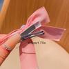 Pearl Chain Bow Tassel Hairpin Hair Side Clip Ribbon Bow Barrettes Bowknot Hair Clip  New Year