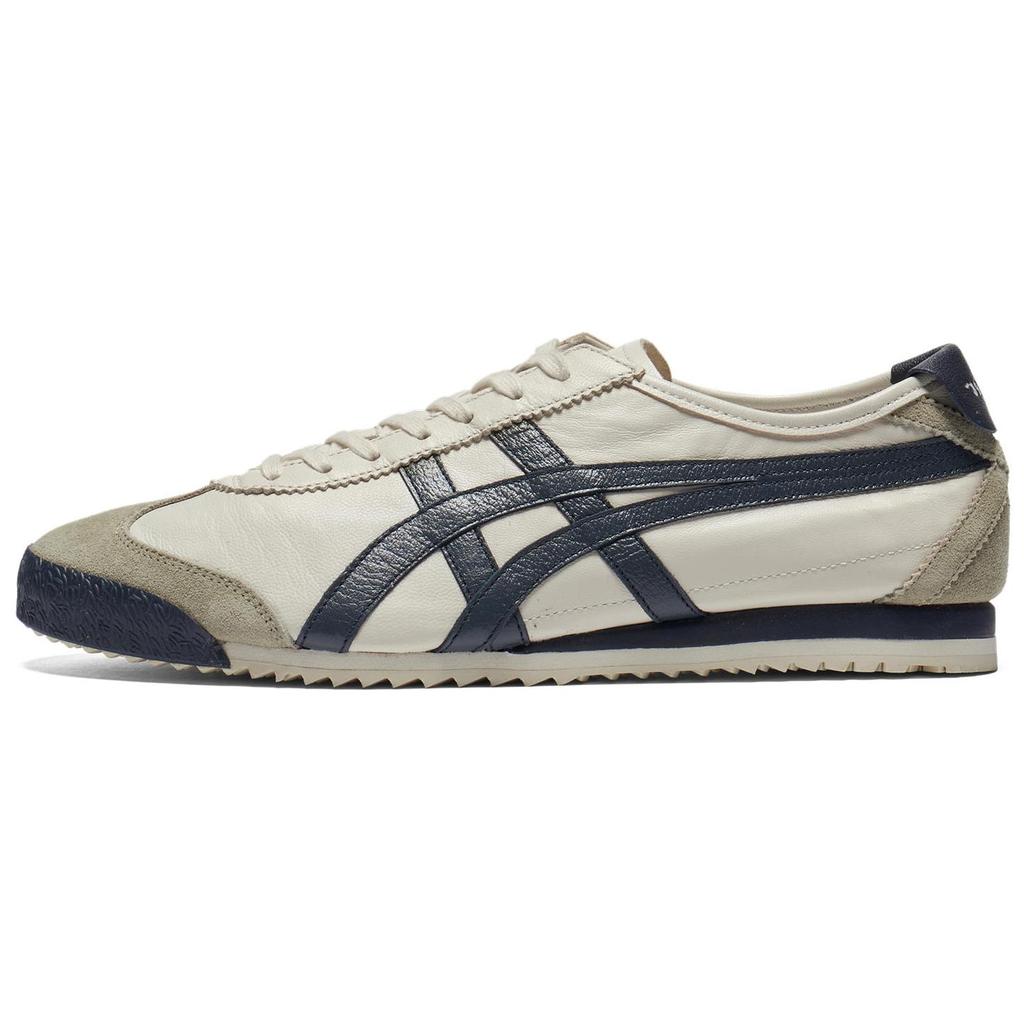 Onitsuka Tiger MEXICO 66 Anti-Slip Wear-Resistant Low-Top Casual Shoes Unisex Beige Blue Sneakers 1183C319-200