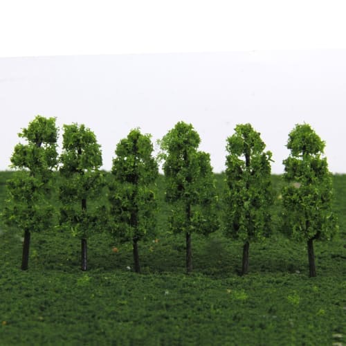 [Generic] 20 Pagoda Tree Model Trees for Railway Model Dioramas and Miniature Gardens