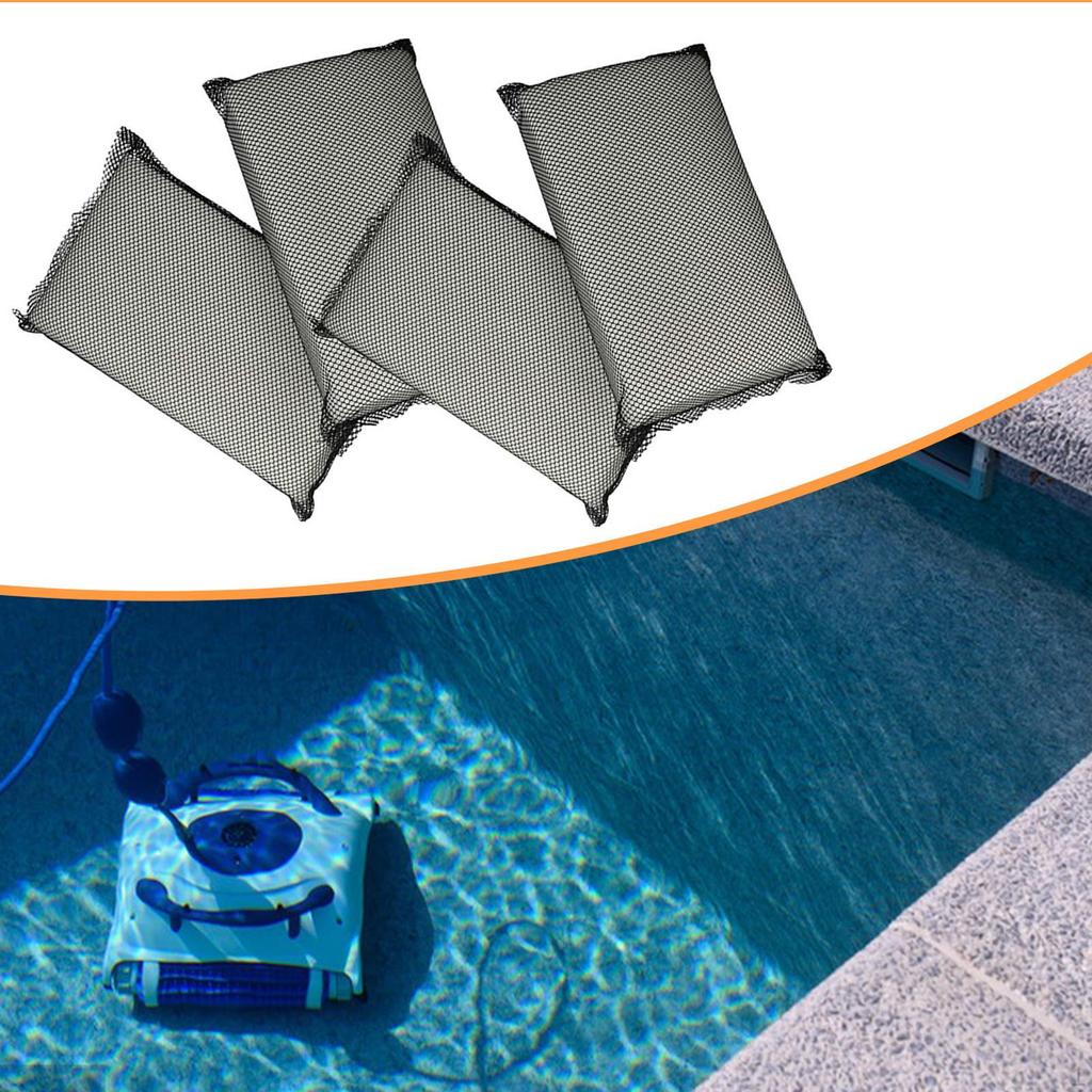 4x Robotic Pool Clean Pads Replacement 24cmx16cm Spare Cleaning Machine Parts Reusable High