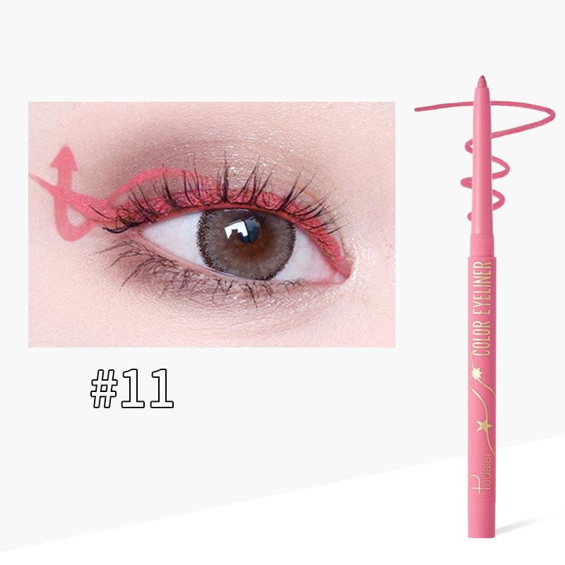 Подводка для глаз Pudaier против пота, прочная и легко наносимая подводка для глаз, 18-цветная подводка для глаз