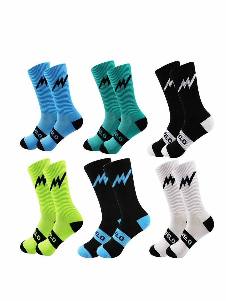 Unisex Outdoor Sports Socks for Cycling, Running, Hiking, Football, and Basketball