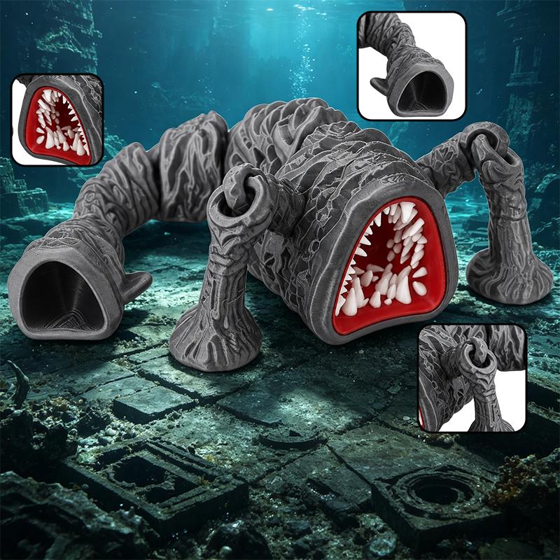 Новая 3D-печатная фигурка Морского Пожирателя Аниме Блуп Гран Маха Деадра Левиафан Модель Подвижная Глубоководный Монстр Игрушка Рождественский Подарок
