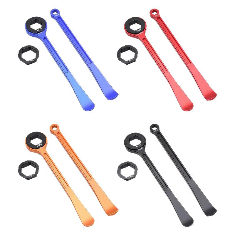 Motorcycle Tire Spoon Levers CNC Aluminum Dirt Bike Tire Remover Tool Portable Tire Changing Kit for Off-Road Repair