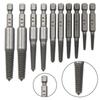 6/10Pcs Screw Extractor Center Drill Bits Guide Set Broken Damaged Bolt Remover Hex Shank And Spanner For Broken Hand Tool 