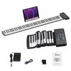OYAYO Roll-Up Piano, 88 Keys, Rechargeable, MIDI Compatible, Portable Hand Roll Piano, 128 Tones, 128 Rhythms, LED Display, Perfect Gift for