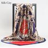 High-quality Luxurious Silk Scarves Headband Scarfs Neck Scarf For Women Chain Silk Scarf Women's Decorative Shawl